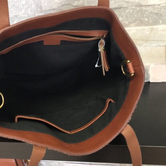 MADEWELL Genuine Calf Hair Med.Transport Tote(7) - Picture 7 of 11